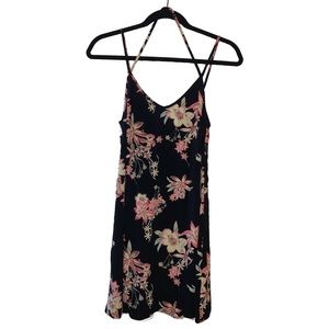 Floral V Cut Dress